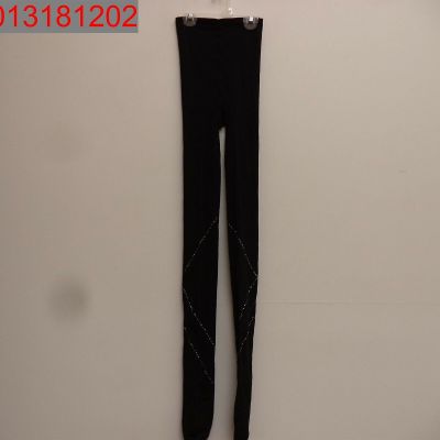 NWT - Wolford Avery Tights Black/Hematite (14822) 9010352051408